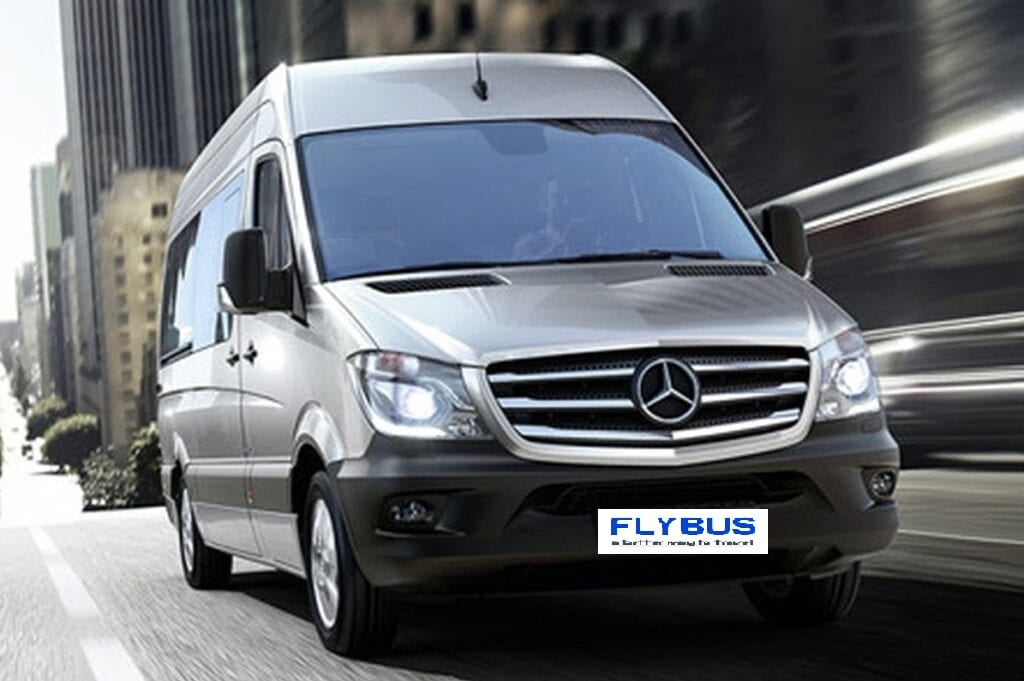 Flybus Mercedes-Benz Sprinter Minibus silver color