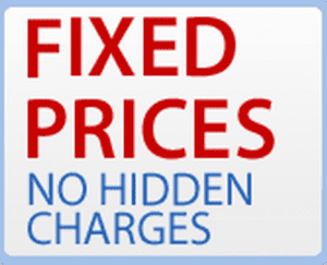 flybus fixed prices no hidden charges sign