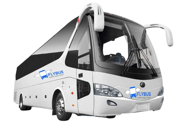 Flybus bus hire fleet 55 seater bus